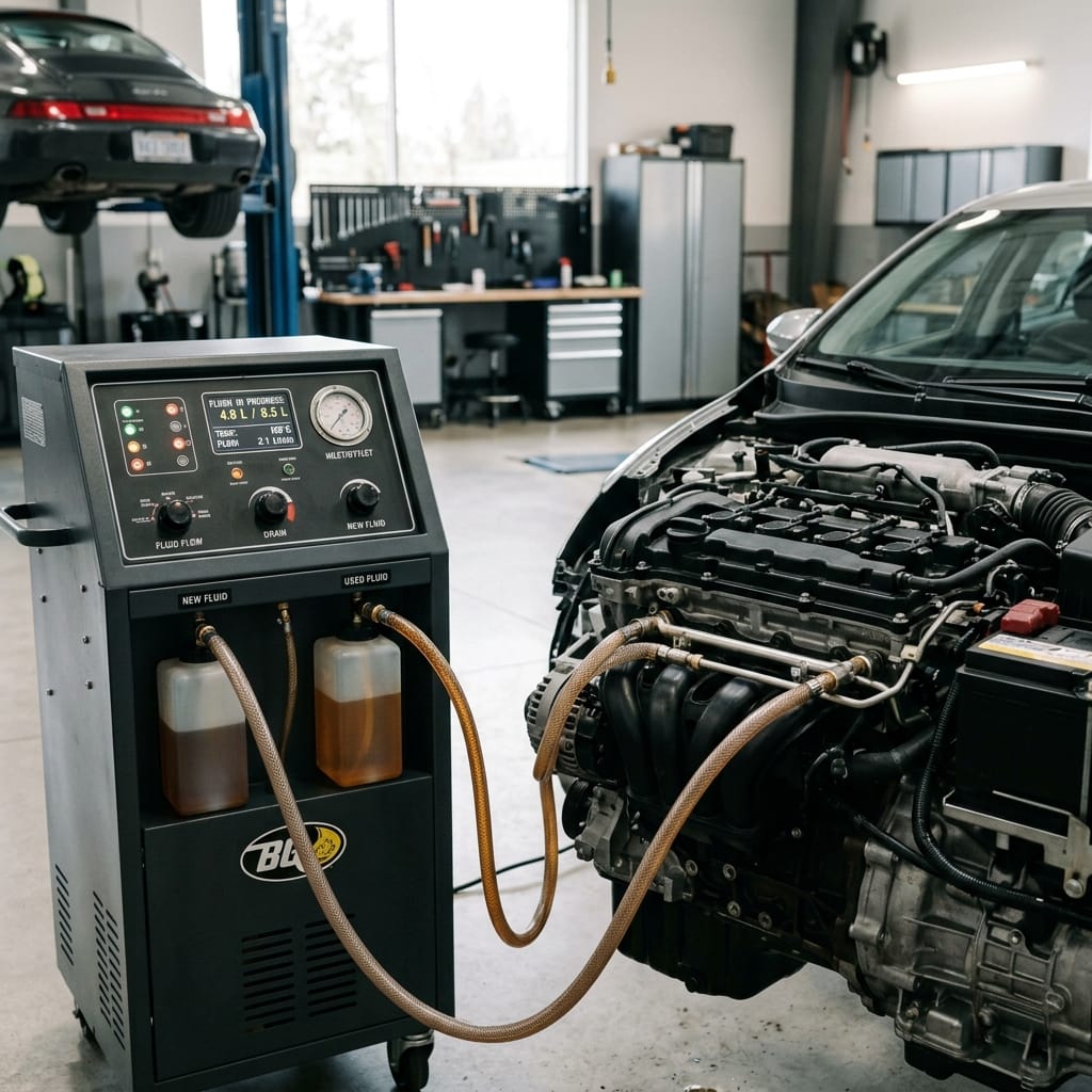 Advanced fluid service diagnostic at Top Tire Pro Center